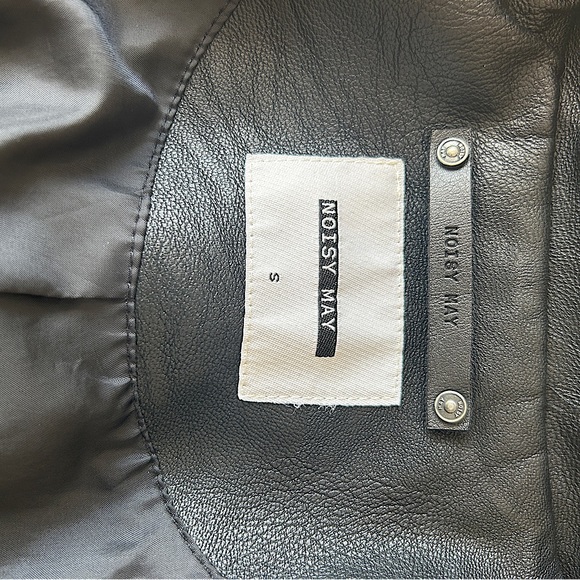 Noisy May Nmnora L/S Faux Leather Jacket - Picture 5 of 9